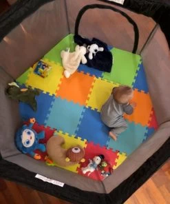 Deryan Draagbare Kinderbox - Zwart - Vaste Matrasbodem - Reisbox - Campingbedje -Babyproducten Winkel 1002x1200 1