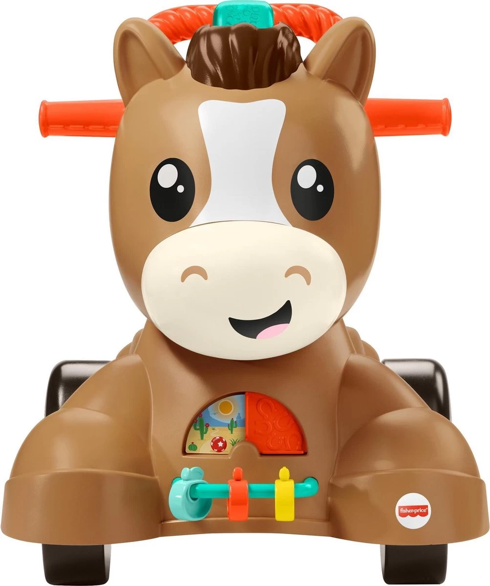 Fisher Price Fisher-Price Pony Loopvriendje - Looptrainer Baby - Bruin - Groen 10 Fisher Price Fisher-Price Pony Loopvriendje - Looptrainer Baby - Bruin - Groen - Afbeelding 10