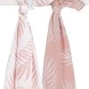 Jollein Hydrofiel Multidoek Nature 115x115cm - Pale Pink - 2 Stuks