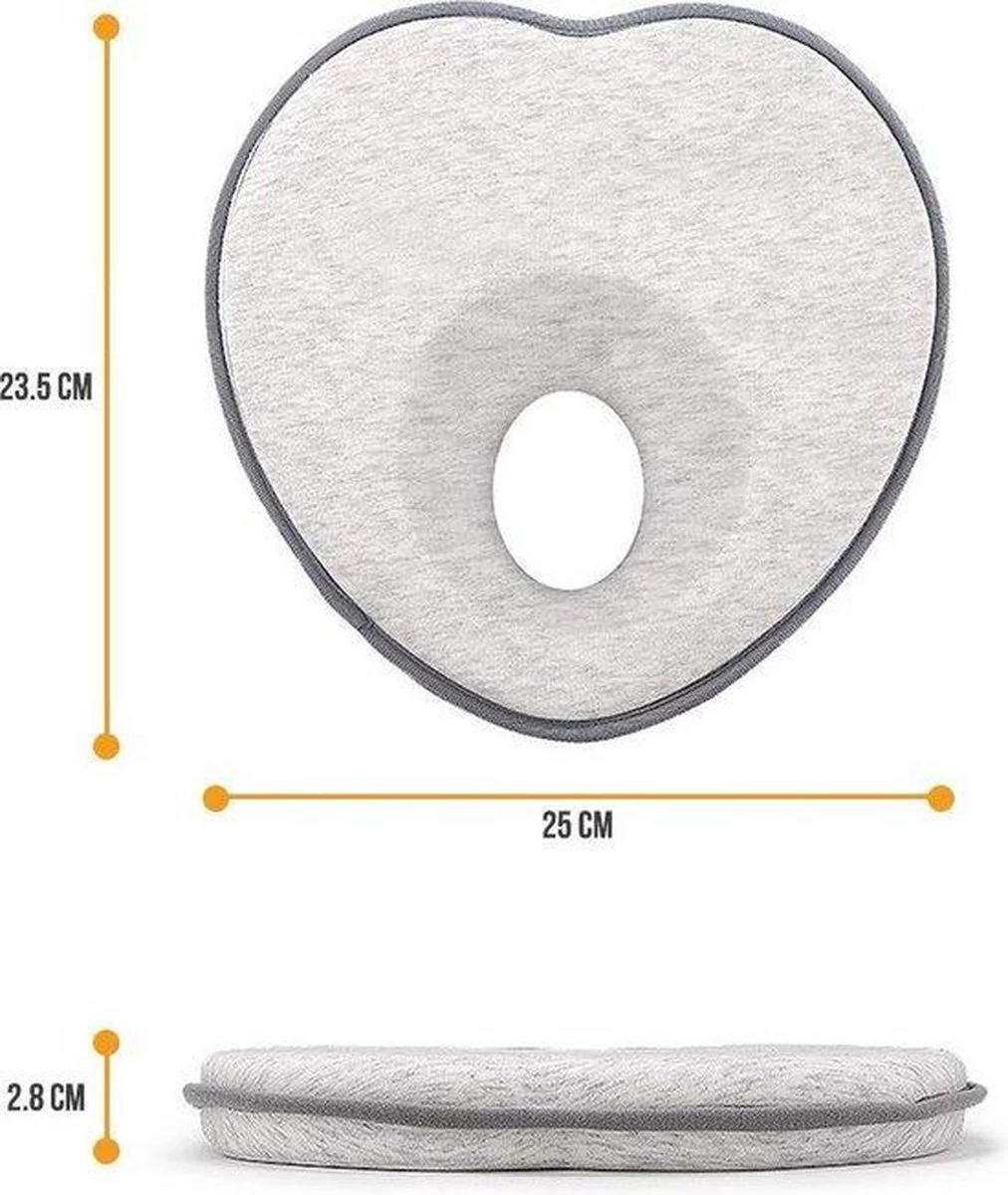 Teppie Baby Hoofdkussen Ergonomisch - Plat Hoofd Kussen - Goed Tegen Voorkeurshouding - Afgeplat Achterhoofd - Orthopedisch Hoofdkussen Voor Baby's 2 Teppie Baby Hoofdkussen Ergonomisch - Plat Hoofd Kussen - Goed Tegen Voorkeurshouding - Afgeplat Achterhoofd - Orthopedisch Hoofdkussen Voor Baby's - Afbeelding 2