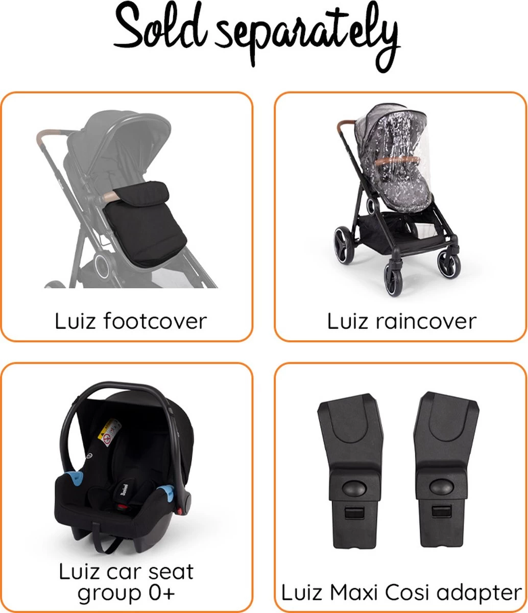 Baninni Duo Kinderwagen Luiz Grijs 3 Baninni Duo Kinderwagen Luiz Grijs - Afbeelding 3