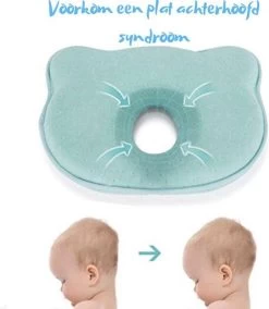 Baby IQ Orthopedisch Baby Hoofdkussen – Traagschuim – Tegen Plat Achterhoofd – Baby Kussen Plat Hoofd - Kraamcadeau – Blauw – Incl Gratis Bandana Slabber -Babyproducten Winkel 1045x1200 1