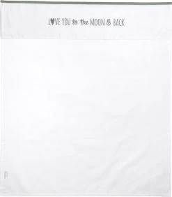 Meyco Love You To The Moon & Back Ledikant Laken - Forest Green - 100x150cm -Babyproducten Winkel 1051x1200 3