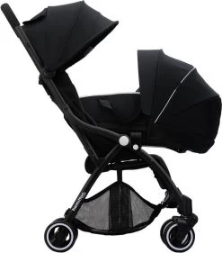 Hamilton By Yoop S1 Plus Buggy Met Monteerbare Premium Wieg – Nieuwer En Hoger 2023 Model - Stroller Met One Hand Folding Technologie – Zwart/Antraciet - Licht, Verstelbaar, Wendbaar - Geschikt Van 0 Maanden Tot 4 Jaar -Babyproducten Winkel 1055x1200 1