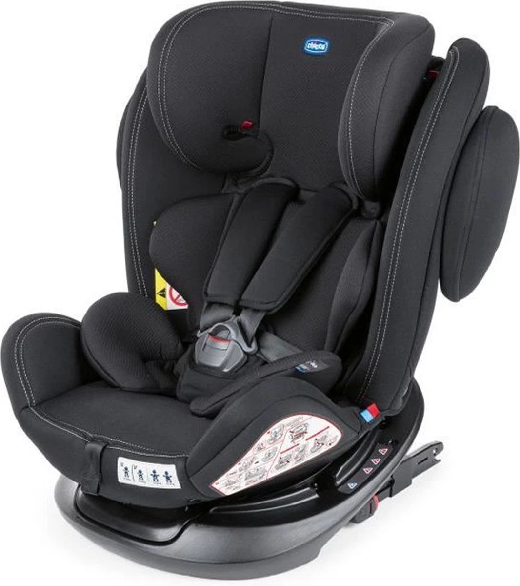 Chicco Autostoel Unico PLUS - Groep 0 1 2 3 - Isofix Bevestiging -Verstelbare Hoofdsteun - Zwart 1 Chicco Autostoel Unico PLUS - Groep 0 1 2 3 - Isofix Bevestiging -Verstelbare Hoofdsteun - Zwart