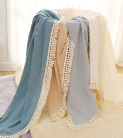 Hydrofiele Doek XL Met Franjes - 120x120 Cm - Taupe -Babyproducten Winkel 1067x1200 1