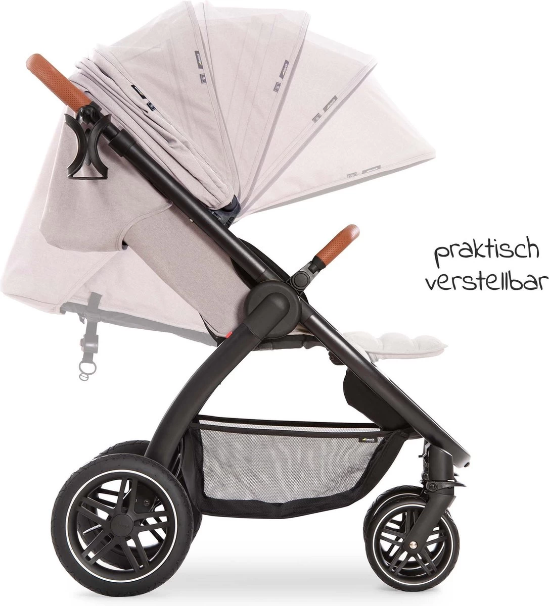 Hauck UpTown Buggy - Met één Hand Opvouwbaar - Beige 4 Hauck UpTown Buggy - Met één Hand Opvouwbaar - Beige - Afbeelding 4