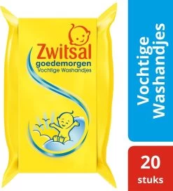 Zwitsal Goedemorgen Baby Vochtige Washandjes - 20 Stuks -Babyproducten Winkel 1089x1200