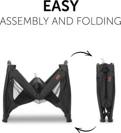 Hauck Play N Relax Center Campingbedje - Zwart -Babyproducten Winkel 1093x1200