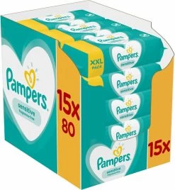 Pampers® Pampers Sensitive Billendoekjes - 1200 Doekjes -Babyproducten Winkel 1107x1200