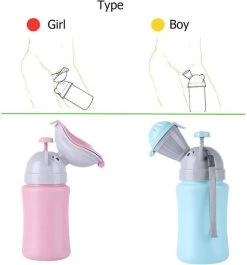 Merkloos Plas Potje - Reis Urinaal - Unisex Plaspotje - Kinder Potje Jongen - Plasfles - Kinder Zindelijkheids Training - Blauwe Olifant -Plassen - Lekvrij -Draagbare Auto, Camping, Reis Potje - Herbruikbaar - -Babyproducten Winkel 1119x1200