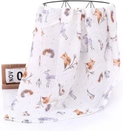 Set Van 2 | Hydrofiele Doeken XL - 120x120 Cm - Inbakerdoek - Egels - Swaddle Doek Groot - Hydrofiele Luier -Babyproducten Winkel 1125x1200