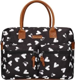 Kidzroom Black And White Luiertas - Zwart - Ophanglussen Kinderwagen - Verschoonmatje - Verstelbare Schouderband -Babyproducten Winkel 1125x1200 3