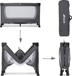 Hauck Dream N Play Plus Campingbedje Set - Met Matras En Muggennet - Grijs -Babyproducten Winkel 1135x1200 4