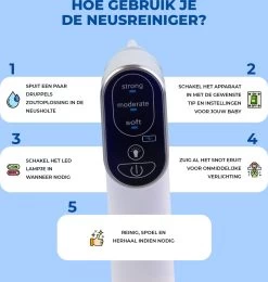 Young Star Baby - Elektrische Neusreiniger Baby - Neuszuiger Met USB - Neuspeer - Neusdouche - Snotverwijderaar -Babyproducten Winkel 1138x1200