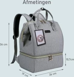 Rose & Ollie Kolftas Rugtas Grijs - Koeltas Moedermelk -Babyproducten Winkel 1155x1200 2