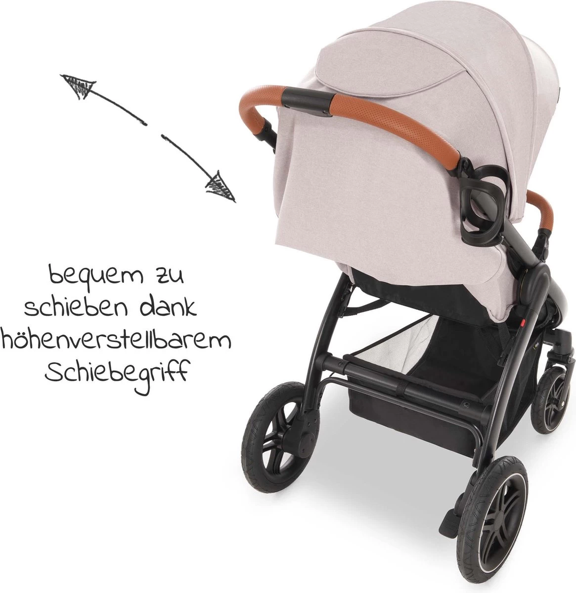 Hauck UpTown Buggy - Met één Hand Opvouwbaar - Beige 14 Hauck UpTown Buggy - Met één Hand Opvouwbaar - Beige - Afbeelding 14
