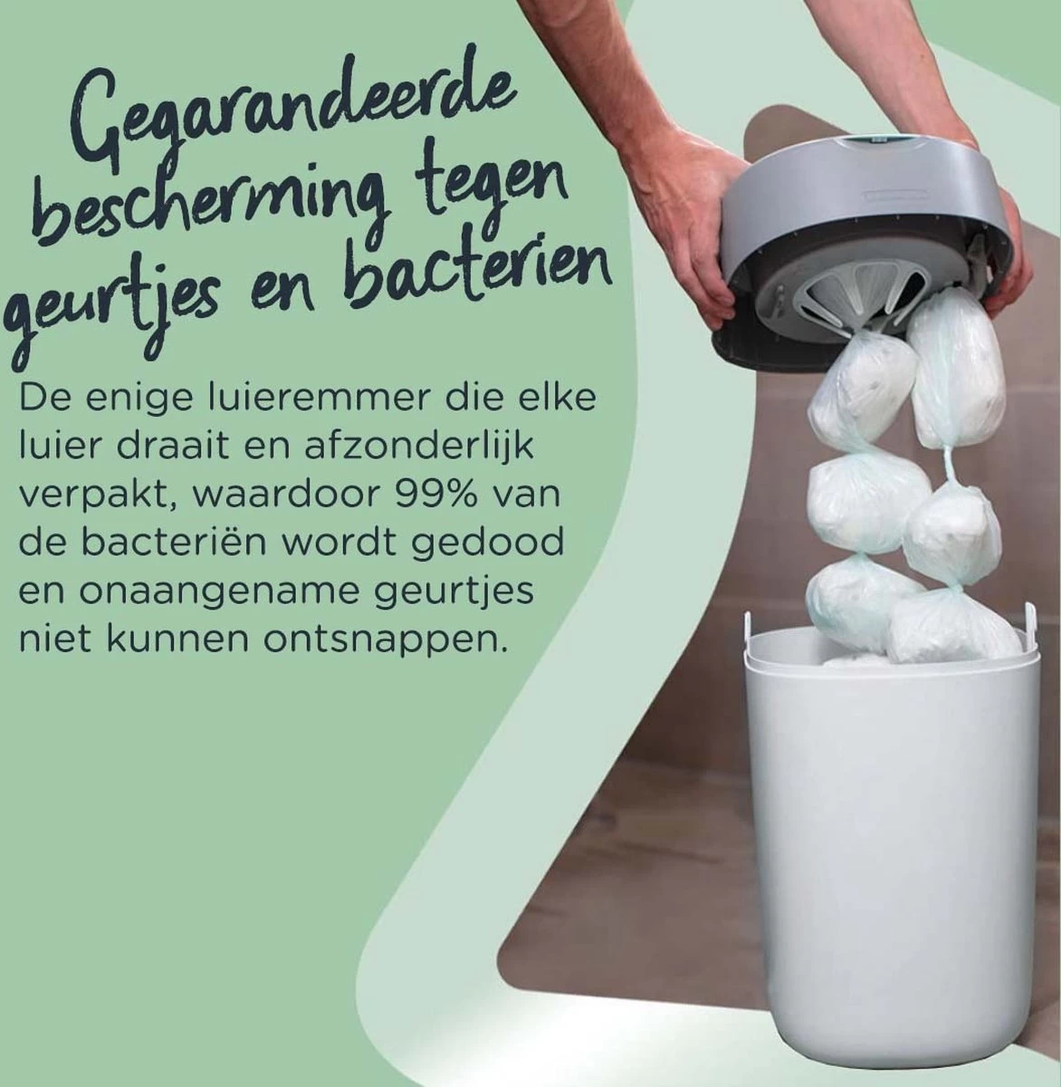 Tommee Tippee Twist & Click Milieuvriendelijke Luieremmer Navulling - Duurzaam Geproduceerde Greenfilm - 3 Stuks 9 Tommee Tippee Twist & Click Milieuvriendelijke Luieremmer Navulling - Duurzaam Geproduceerde Greenfilm - 3 Stuks - Afbeelding 9