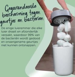 Tommee Tippee Milieuvriendelijke Twist & Click Luieremmer - Met 6 Navulcassettes - Wit -Babyproducten Winkel 1172x1200 5