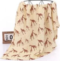 2 Stuks - Hydrofiele Doeken XL 120x120 Cm - Inbakerdoek Baby - Safari Giraf -Babyproducten Winkel 1180x1200 2