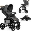 Lionelo Annet Plus - Kinderwagen 2in1 - Inklapsysteem - XXL Dakje - Tot 22 Kg