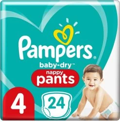 Pampers® Pampers Baby-Dry Pants Maat 4 (9kg-15kg) - 24 Luierbroekjes -Babyproducten Winkel 1186x1200