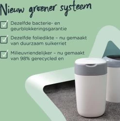 Tommee Tippee Milieuvriendelijke Twist & Click Luieremmer - Met 6 Navulcassettes - Wit -Babyproducten Winkel 1190x1200 7