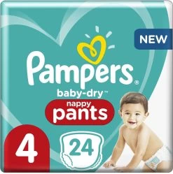 Pampers® Pampers Baby-Dry Pants Maat 4 (9kg-15kg) - 24 Luierbroekjes