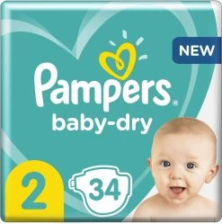 Pampers® Pampers Baby-Dry - Maat 2 (4-8kg) - 34 Luiers
