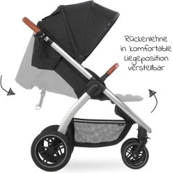 Hauck UpTown Buggy - Met één Hand Opvouwbaar - Zwart -Babyproducten Winkel 1192x1200 4