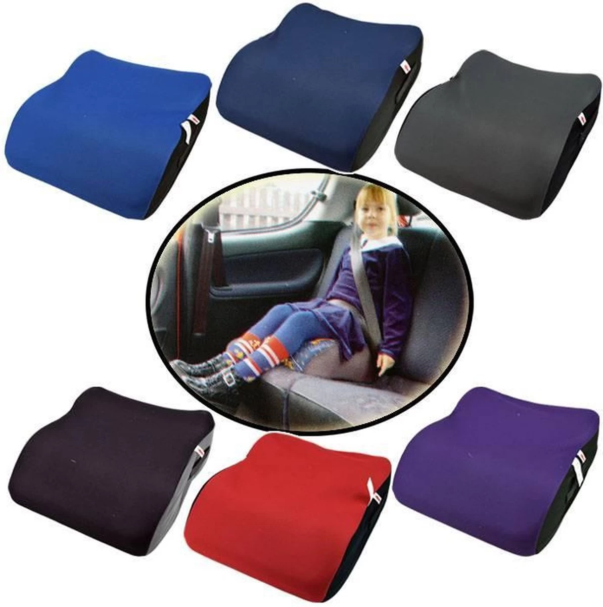 Universele Auto Zitverhoger - Stoelverhoger - Kinderzitje - Autozitje - Zwart 5 Universele Auto Zitverhoger - Stoelverhoger - Kinderzitje - Autozitje - Zwart - Afbeelding 5