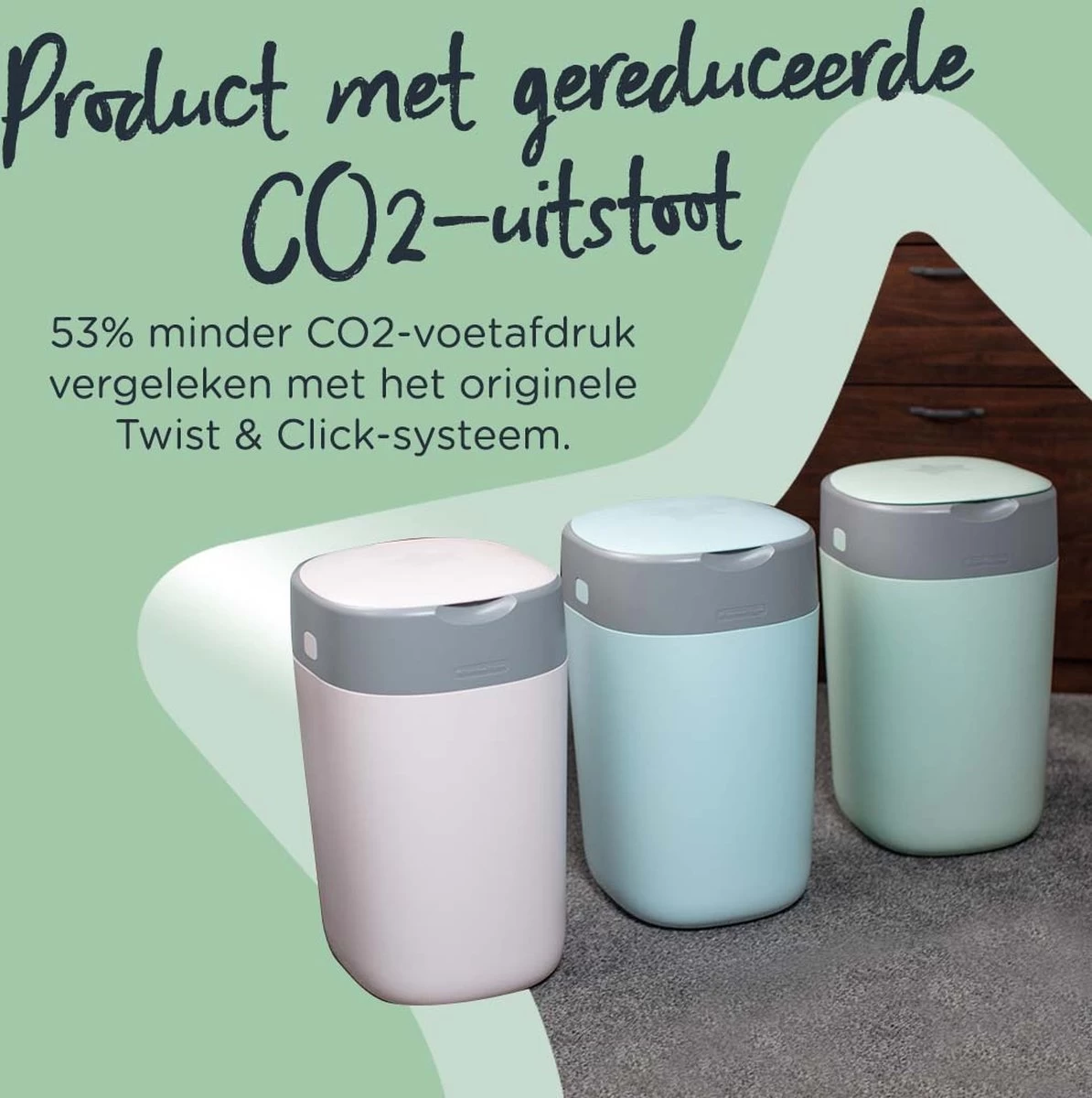 Tommee Tippee Twist & Click Milieuvriendelijke Luieremmer Navulling - Duurzaam Geproduceerde Greenfilm - 3 Stuks 5 Tommee Tippee Twist & Click Milieuvriendelijke Luieremmer Navulling - Duurzaam Geproduceerde Greenfilm - 3 Stuks - Afbeelding 5