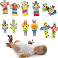 Baby Rammelaar | Baby Rammelaar Sokjes En Rammelaar Armbanden|4-delig Rammelaar Set|Pols- En Voetrammelaar Set| 0 T/m 24 Maanden | Babyarmband | Babysokken | Babykleding|Pasgeboren Baby| Baby Gift Set -Babyproducten Winkel 1194x1200 8