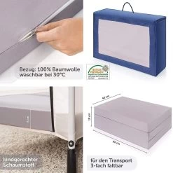 Hauck Dream N Play Plus Campingbedje Set - Met Matras En Muggennet - Navy -Babyproducten Winkel 1198x1200 31