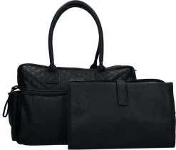 Kidzroom Vision Of Love Luiertas - Zwart - Verschoonmatje - Verstelbare Schouderband -Babyproducten Winkel 1200x1025 1