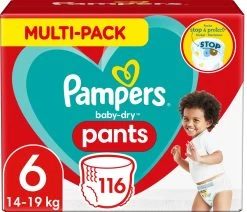 Pampers® Pampers Baby-Dry Pants Luierbroekjes - Maat 6 (14-19 Kg) - 116 Stuks - Multi-Pack