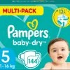 Pampers® Pampers Baby-Dry Luiers - Maat 5 (11-16 Kg) - 144 Stuks - Multi-Pack