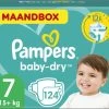 Pampers® Pampers Baby-Dry Luiers - Maat 7 (+15 Kg) - 124 Stuks - Maandbox