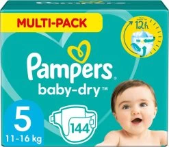 Pampers® Pampers Baby-Dry Luiers - Maat 5 (11-16 Kg) - 144 Stuks - Multi-Pack -Babyproducten Winkel 1200x1045 1