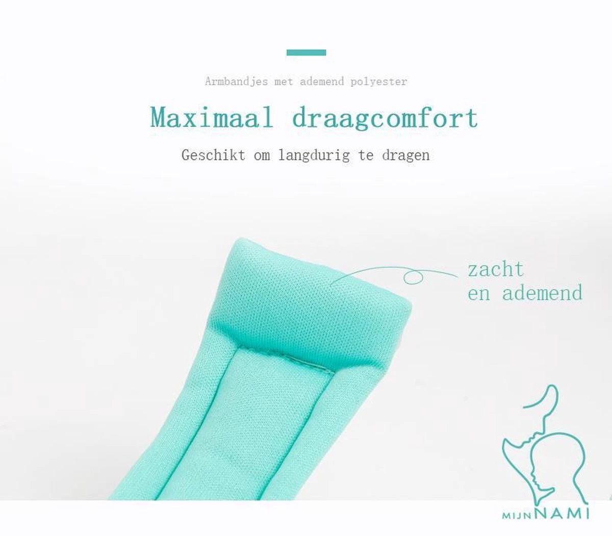 Polstuigje Mintgroen 360 Plus Met Slotje - Het Enige CE Gekeurde Polstuigje - 2 Meter Elastisch Koord - Kindertuigje 3 Polstuigje Mintgroen 360 Plus Met Slotje - Het Enige CE Gekeurde Polstuigje - 2 Meter Elastisch Koord - Kindertuigje - Afbeelding 3