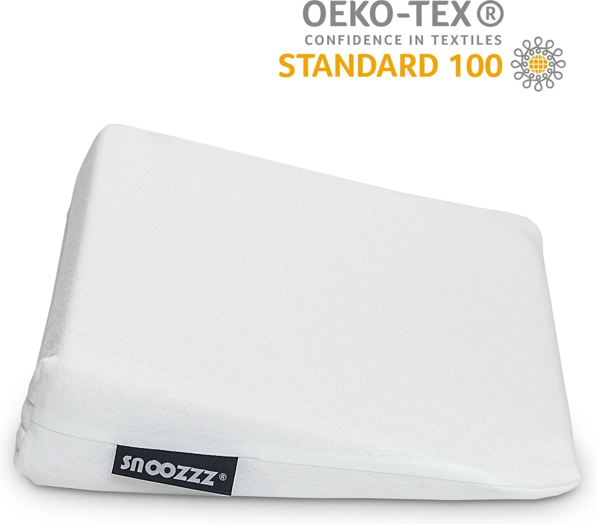 Snoozzz Reflux Kussen - Baby Hellend Kussen Voor Ledikant - Ventilerend - Met Wasbare Hoes - Wit 2 Snoozzz Reflux Kussen - Baby Hellend Kussen Voor Ledikant - Ventilerend - Met Wasbare Hoes - Wit - Afbeelding 2