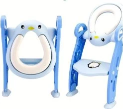 Universeel Toilet Training Met Trapje - Blauw - Opvouwbaar WC Bril Verkleiner Met Handvaten En Opstapje - Zindelijkheid Training - Toilet Bril Zitje - Zacht Rubber Afneembaar En Wasbaar Zitje - Urinoirs Voor Peuters Leeftijd: 2 Tot 7 Jaar -Babyproducten Winkel 1200x1060