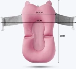 Babybadje - Peuterbadje - Opvouwbaar - Incl. Baby Badkussen - 84 Cm Lang - 0 Tot 3 Jaar - Roze -Babyproducten Winkel 1200x1093 2