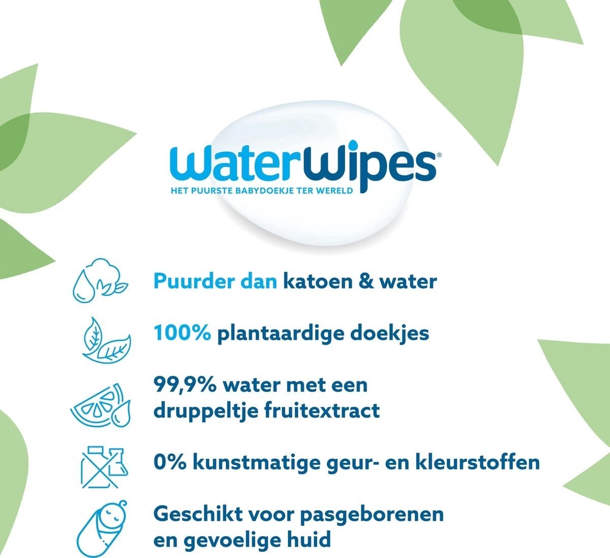 WaterWipes Billendoekjes Bio - 12 X 60 Stuks - 720 Doekjes 9 WaterWipes Billendoekjes Bio - 12 X 60 Stuks - 720 Doekjes - Afbeelding 9