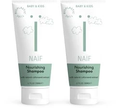 Naïf Voedende Shampoo - Baby En Kids - 2x 200ml - Met Natuurlijke Ingrediënten