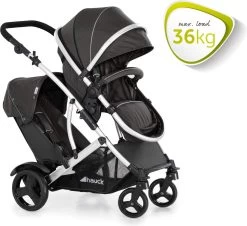 BERKATMARKT - Hauck Duett 2 Dubbele Kinderwagens Voor Baby's En Kinderen, Omkeerbare Zitting, In Hoogte Verstelbaar, Zonwering, Regenbescherming, Opvouwbaar, Tot 36 Kg, Zwarte Woud -Babyproducten Winkel 1200x1099 7