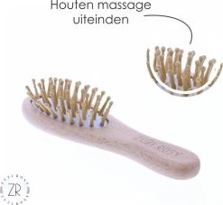 ZUZI ROSY® - Baby Borstel - Baby Verzorgingsset - 3 Stuks - Hout - Haarborstel En Kam - Kraamcadeau - Babyshower Gift - Incl. Opbergzakje -Babyproducten Winkel 1200x1103