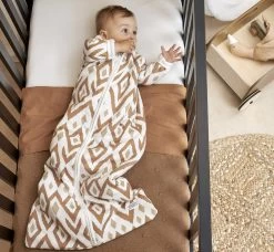 Meyco Ikat/Uni Wieglaken - 2-pack - Sand/toffee - 75x100cm -Babyproducten Winkel 1200x1109 2