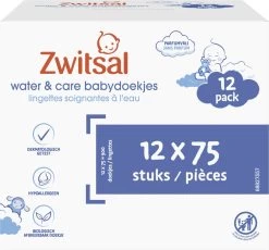 Zwitsal Water & Care Billendoekjes Parfumvrij - 900 Doekjes - Voordeelverpakking -Babyproducten Winkel 1200x1115