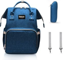 Luiertas Rugzak - Gratis Flessenwarmer En Gratis Kinderwagen Haken - Eindeloos Opbergruimte - Ruime Luiertas - Draaggemak - Donker Blauw -Babyproducten Winkel 1200x1141 3